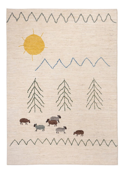 Berber tapijt 172x241cm - Wollen tapijt