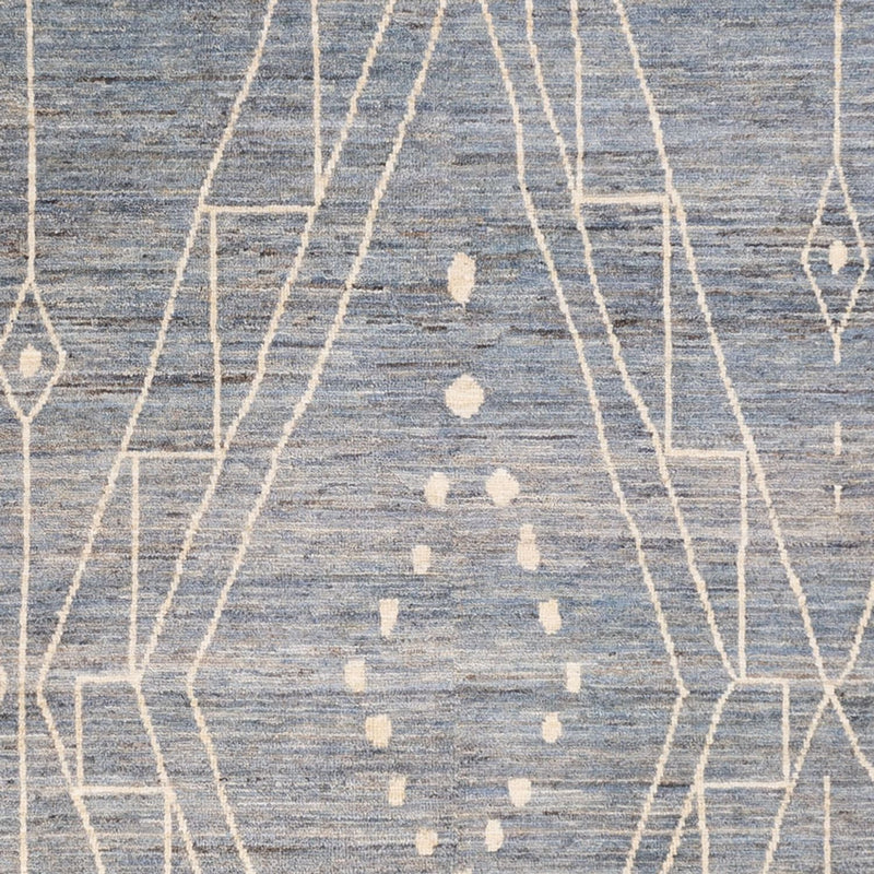 Berber tapijt - 288 x 204 cm - zee blauw