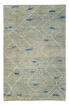 Berber tapijt 202x300cm - Wollen tapijt - Rechthoekig / Lichtgroen / 202 x 300 cm Rechthoekig