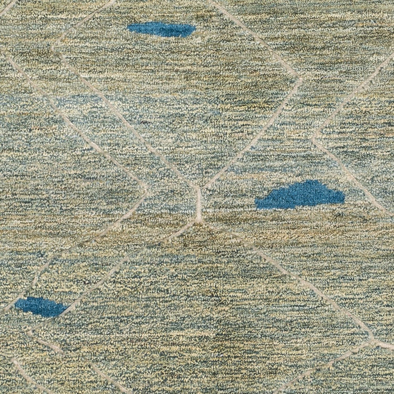 Berber tapijt - 199 x 160 cm - lichtgroen