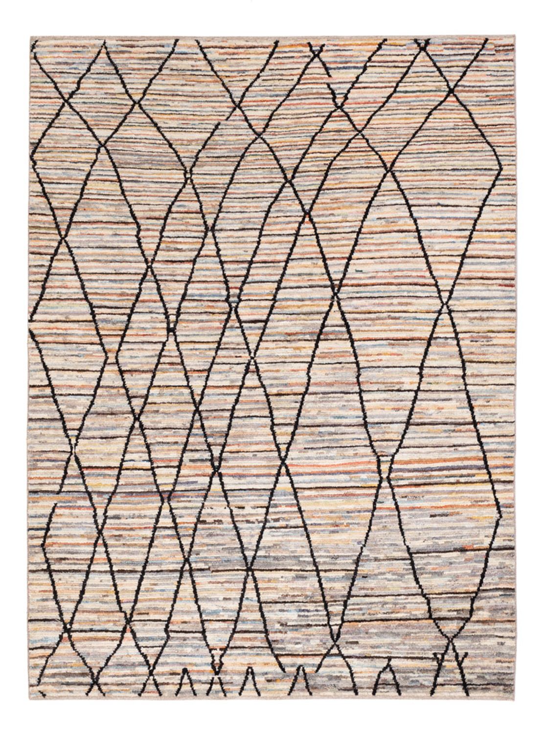 Berber tapijt - 203 x 151 cm - veelkleurig