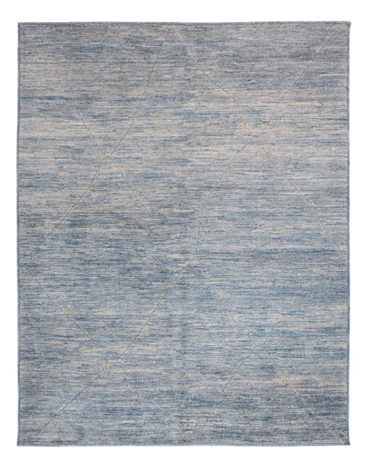 Berber tapijt - 196 x 154 cm - zee blauw