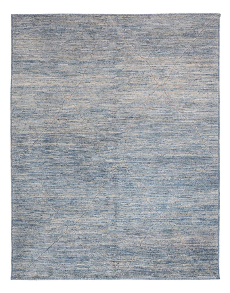 Berber tapijt - 196 x 154 cm - zee blauw
