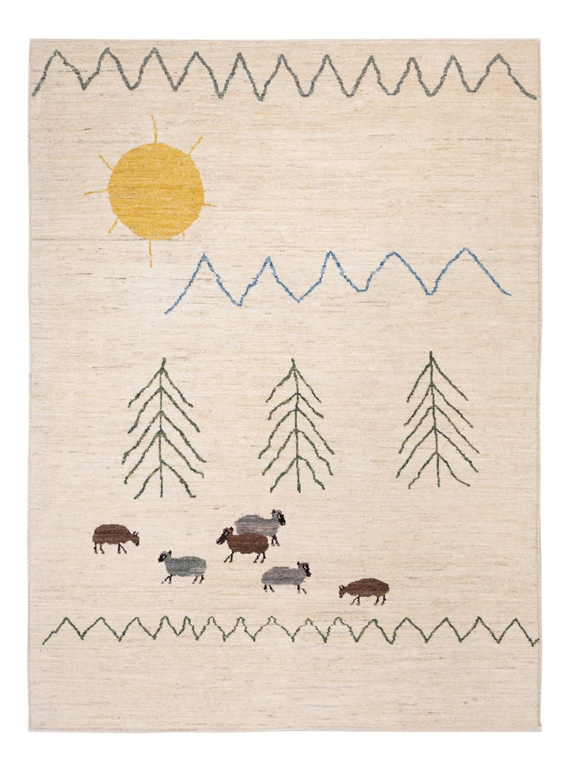 Berber tapijt - 232 x 170 cm - crème