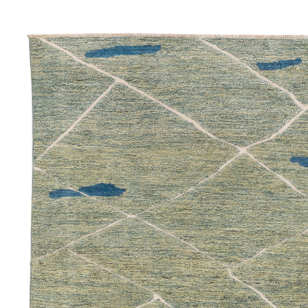 Berber tapijt - 300 x 256 cm - lichtgroen