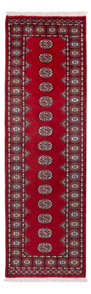 Loper Pakistaans tapijt - 255 x 77 cm - rood