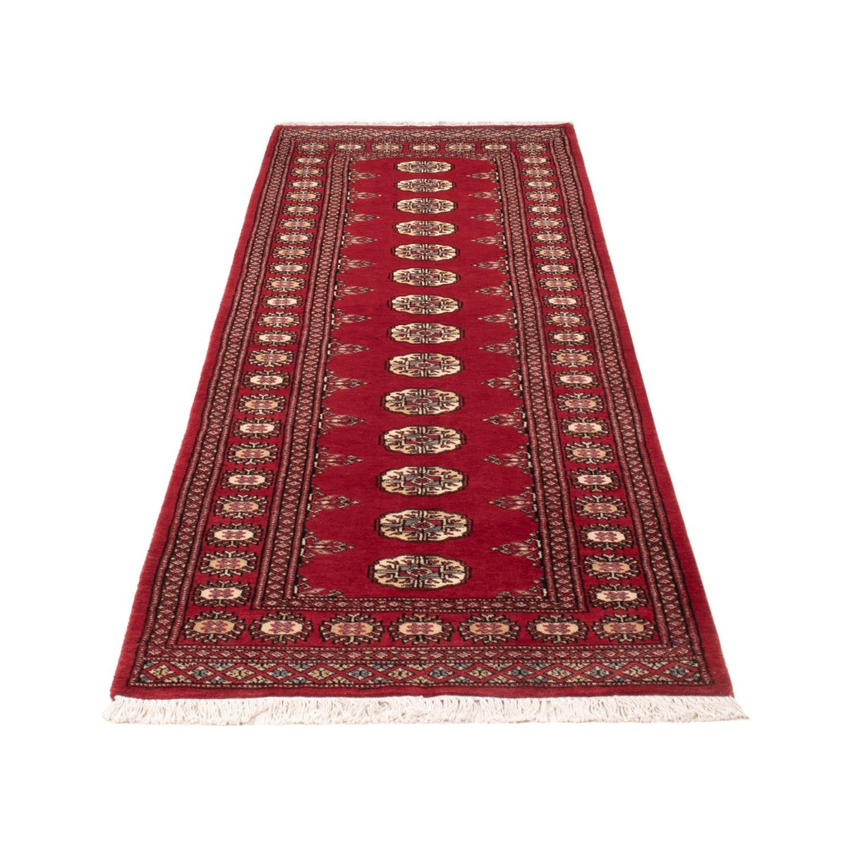 Loper Pakistaans tapijt - 246 x 77 cm - rood