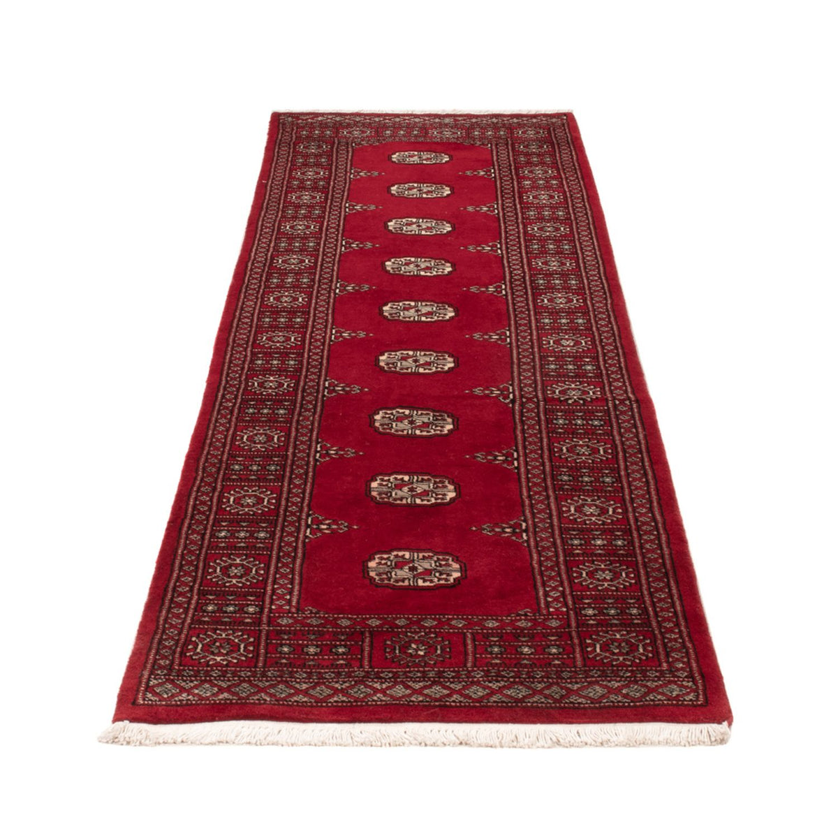 Loper Pakistaans tapijt - 257 x 75 cm - rood