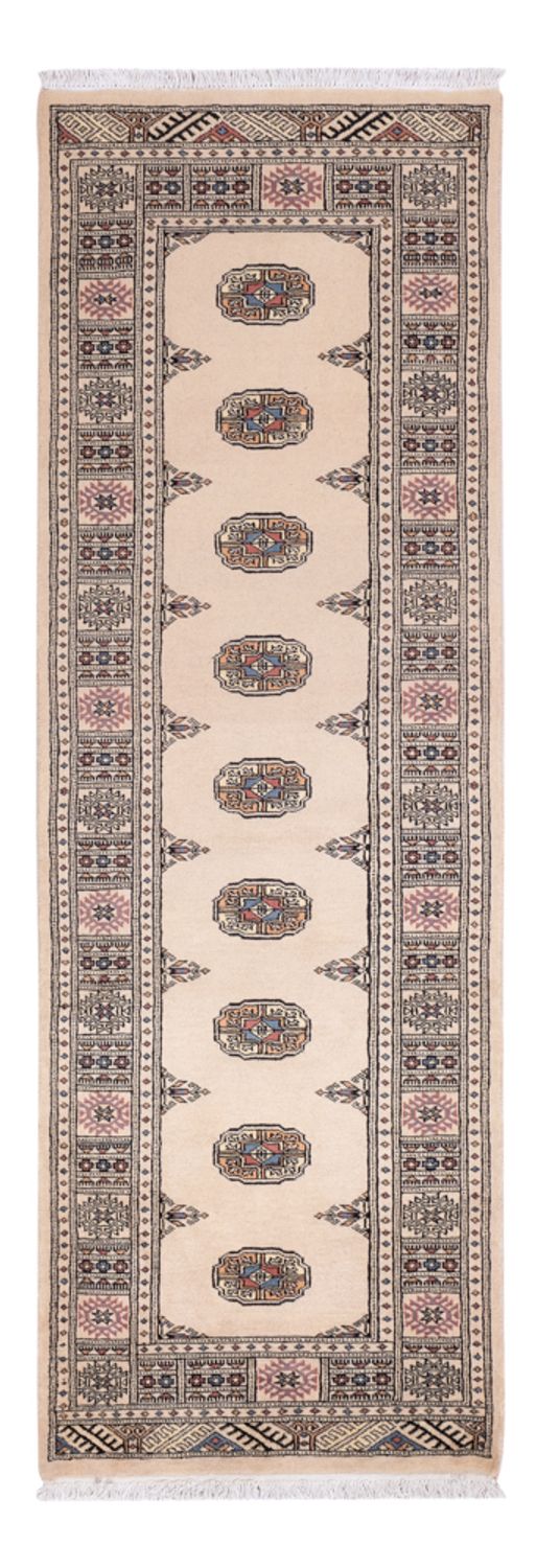 Loper Pakistaans tapijt - 234 x 76 cm - beige