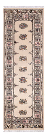Loper Pakistaans tapijt - 234 x 76 cm - beige