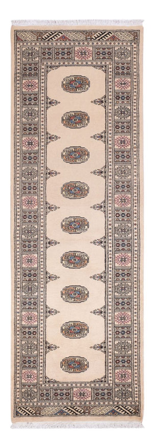 Loper Pakistaans tapijt - 234 x 76 cm - beige
