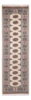 Loper Pakistaans tapijt - 249 x 77 cm - beige
