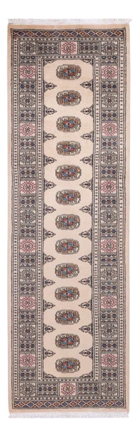 Loper Pakistaans tapijt - 249 x 77 cm - beige