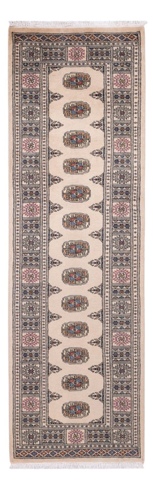 Loper Pakistaans tapijt - 249 x 77 cm - beige