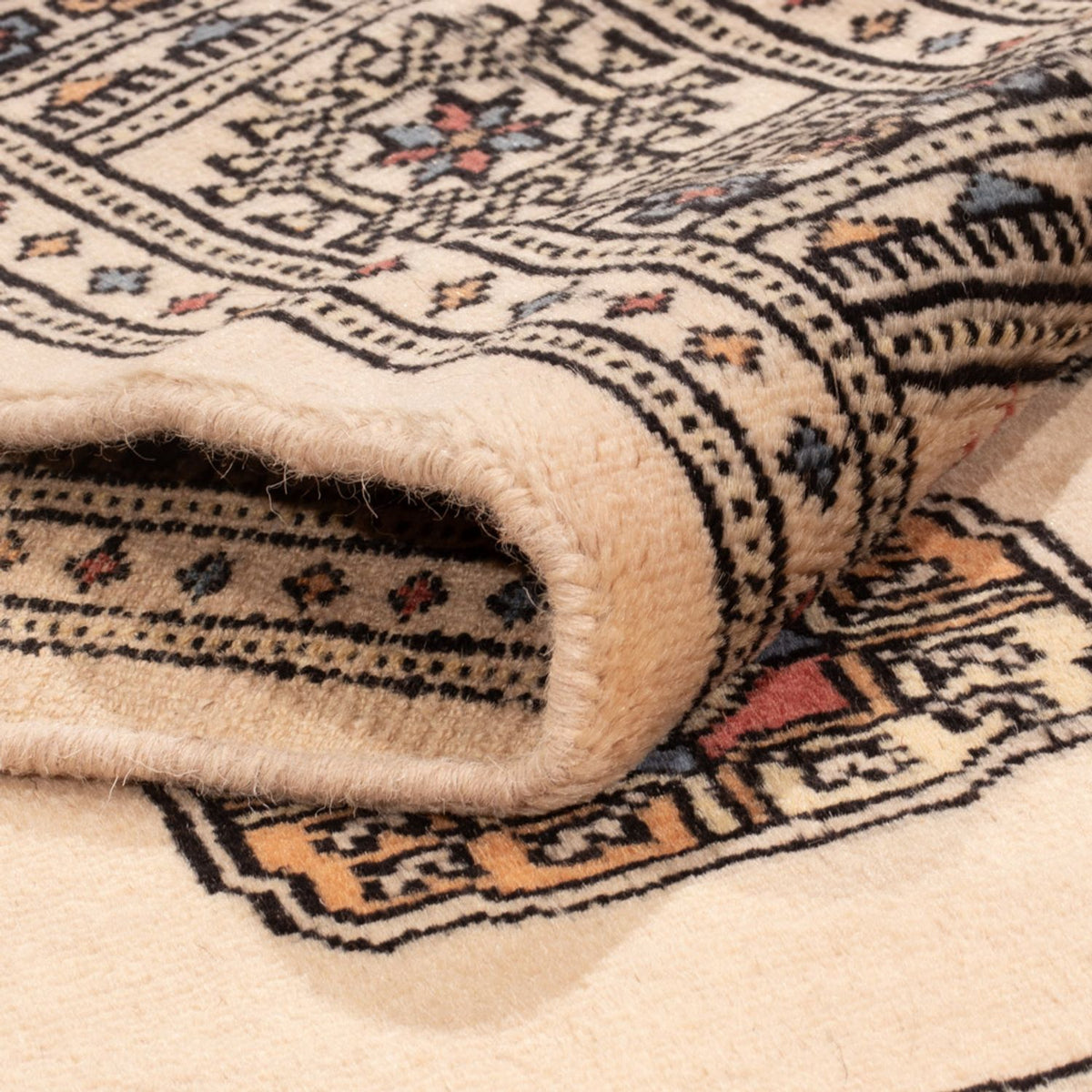 Loper Pakistaans tapijt - 249 x 77 cm - beige