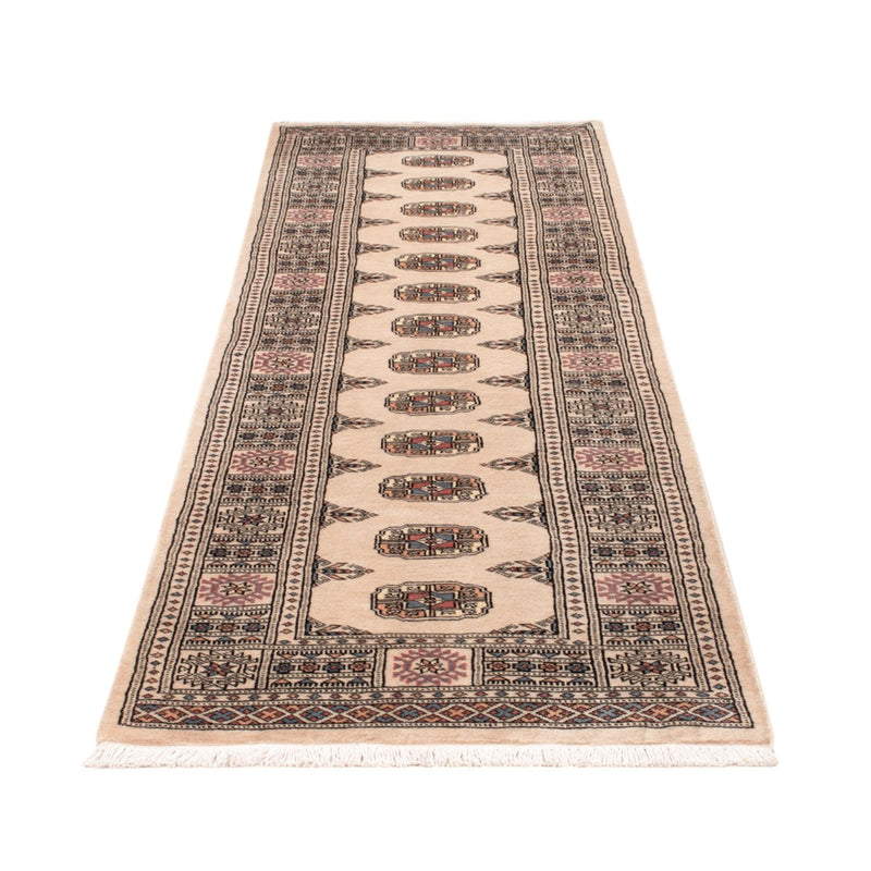 Loper Pakistaans tapijt - 249 x 77 cm - beige