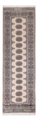 Loper Pakistaans tapijt - 254 x 77 cm - beige