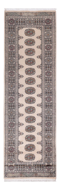 Loper Pakistaans tapijt - 254 x 77 cm - beige