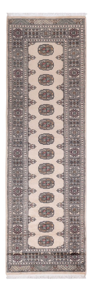 Loper Pakistaans tapijt - 254 x 77 cm - beige