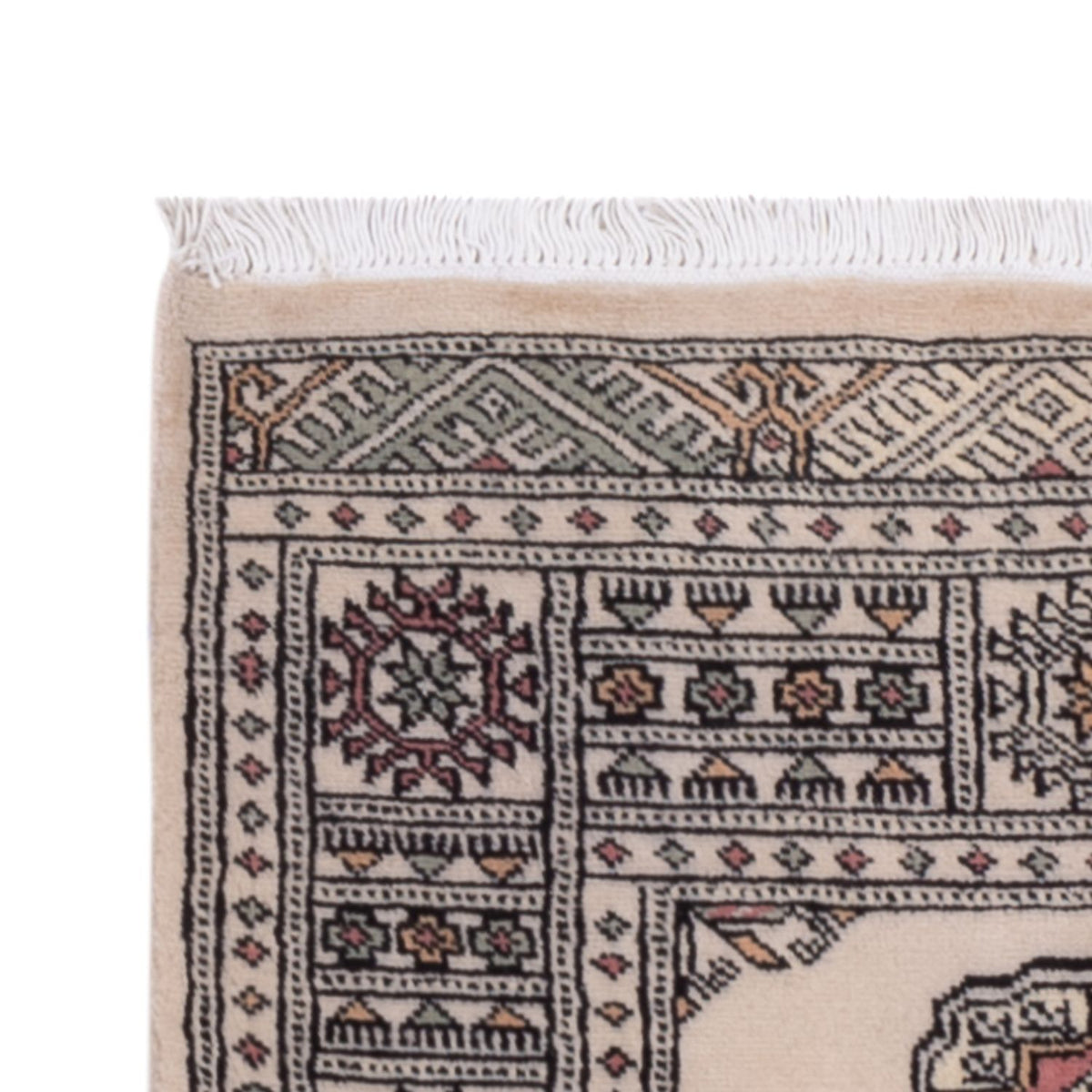 Loper Pakistaans tapijt - 254 x 77 cm - beige