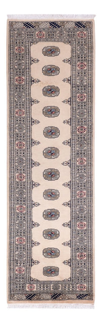 Loper Pakistaans tapijt - 253 x 79 cm - beige