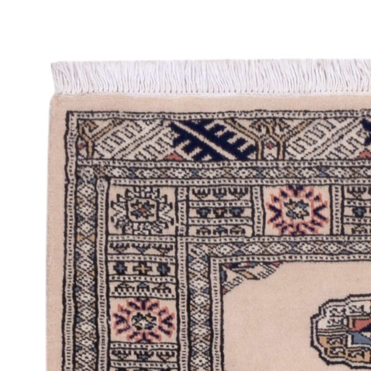 Loper Pakistaans tapijt - 253 x 79 cm - beige