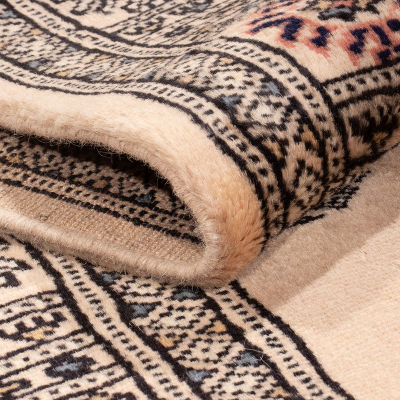 Loper Pakistaans tapijt - 253 x 79 cm - beige