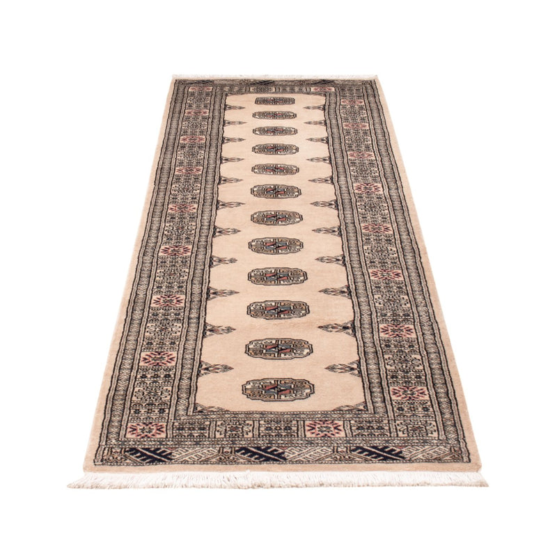 Loper Pakistaans tapijt - 253 x 79 cm - beige