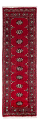 Loper Pakistaans tapijt - 242 x 76 cm - rood