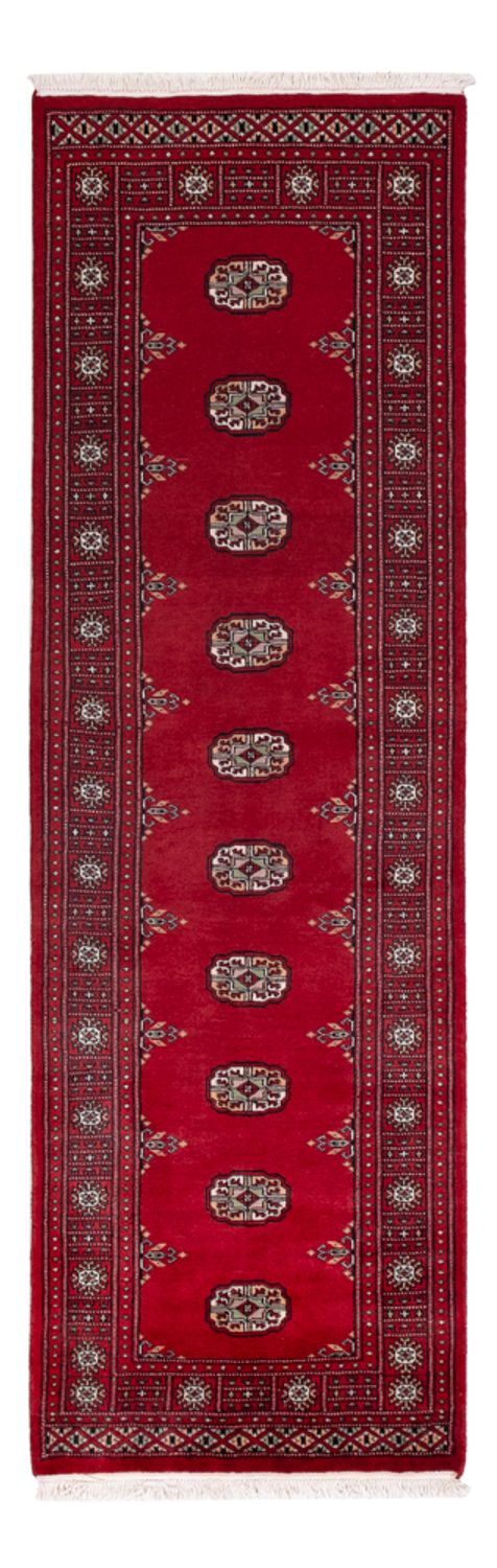 Loper Pakistaans tapijt - 242 x 76 cm - rood
