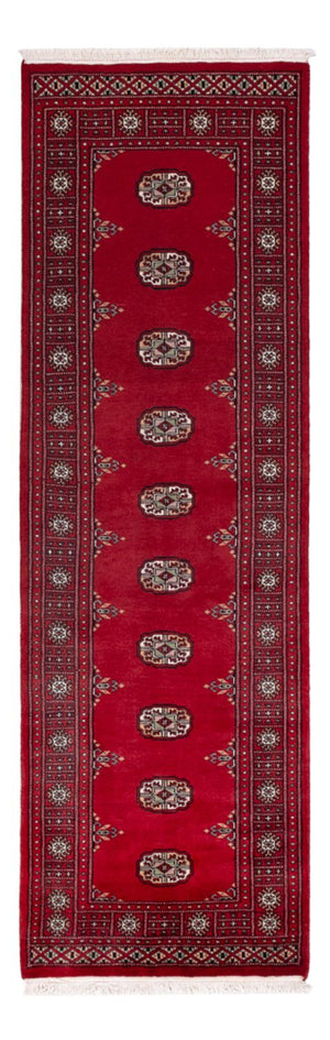 Loper Pakistaans tapijt - 242 x 76 cm - rood