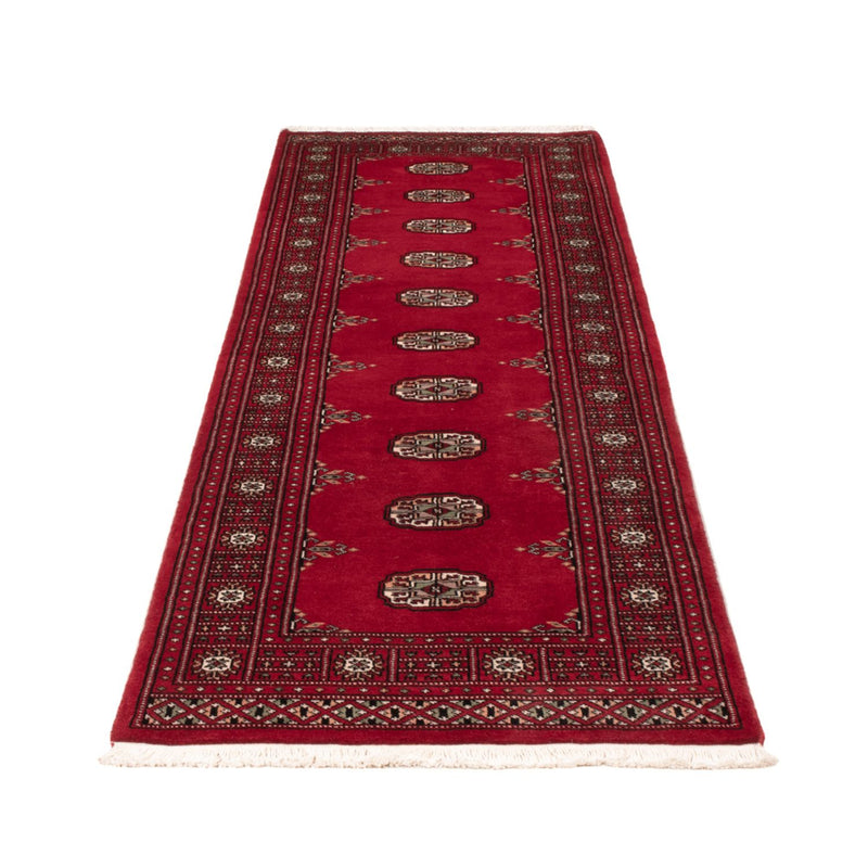 Loper Pakistaans tapijt - 242 x 76 cm - rood