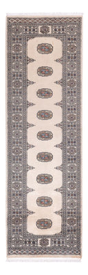 Loper Pakistaans tapijt - 247 x 77 cm - beige