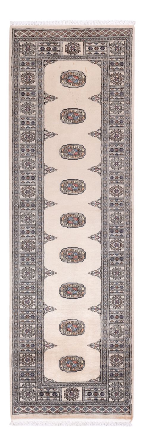 Loper Pakistaans tapijt - 247 x 77 cm - beige