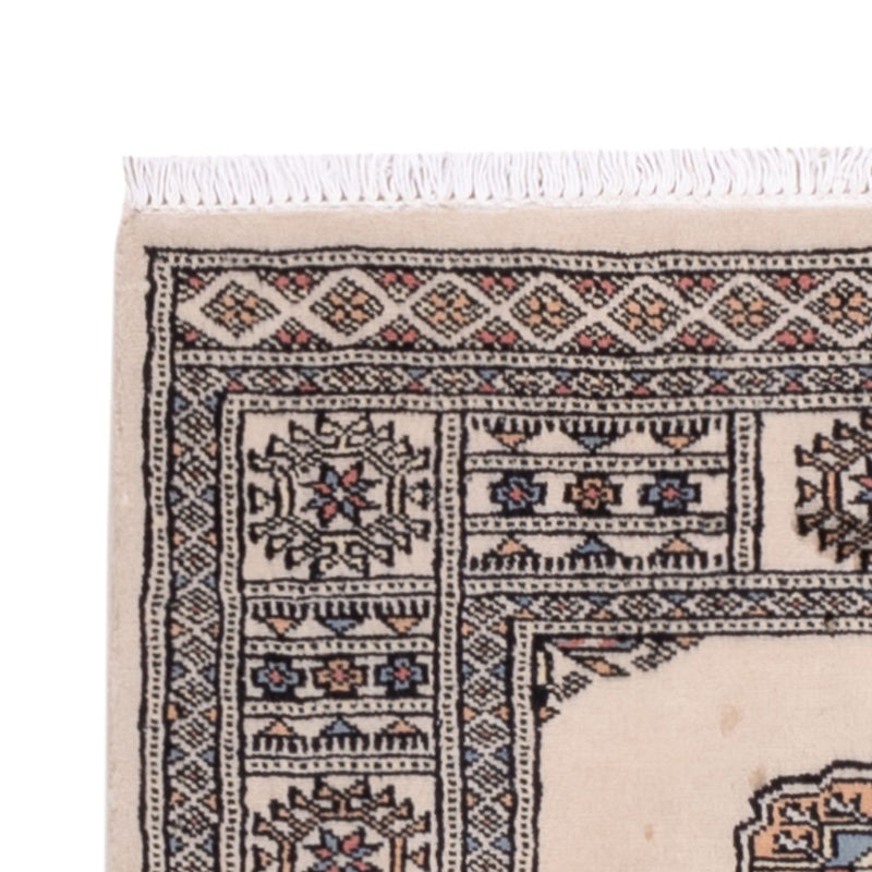 Loper Pakistaans tapijt - 247 x 77 cm - beige