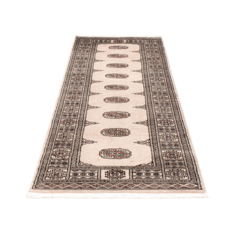 Loper Pakistaans tapijt - 247 x 77 cm - beige