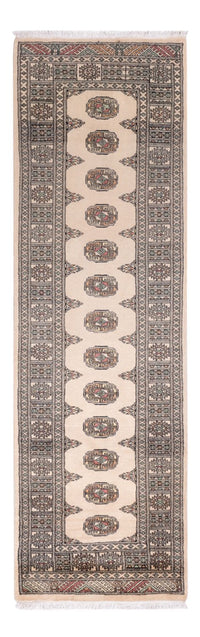 Loper Pakistaans tapijt - 248 x 77 cm - beige