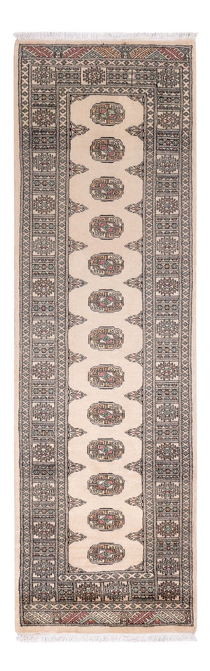 Loper Pakistaans tapijt - 248 x 77 cm - beige