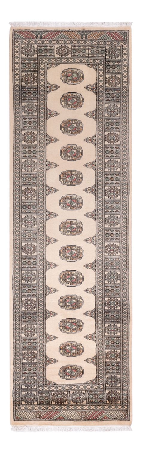 Loper Pakistaans tapijt - 248 x 77 cm - beige