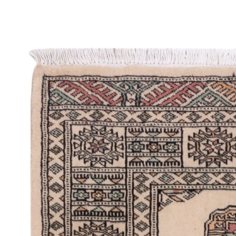 Loper Pakistaans tapijt - 248 x 77 cm - beige