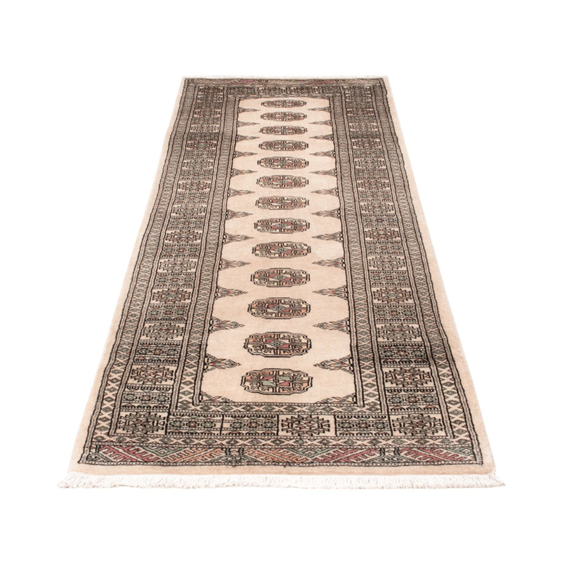 Loper Pakistaans tapijt - 248 x 77 cm - beige