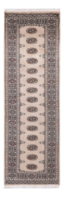 Loper Pakistaans tapijt - 237 x 77 cm - beige