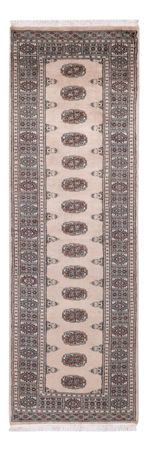 Loper Pakistaans tapijt - 237 x 77 cm - beige