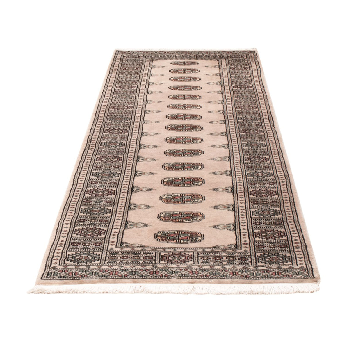 Loper Pakistaans tapijt - 237 x 77 cm - beige