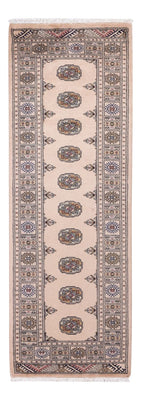 Loper Pakistaans tapijt - 224 x 79 cm - beige