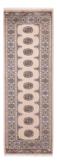 Loper Pakistaans tapijt - 224 x 79 cm - beige