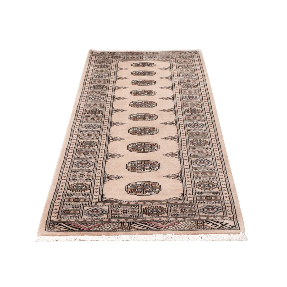Loper Pakistaans tapijt - 224 x 79 cm - beige