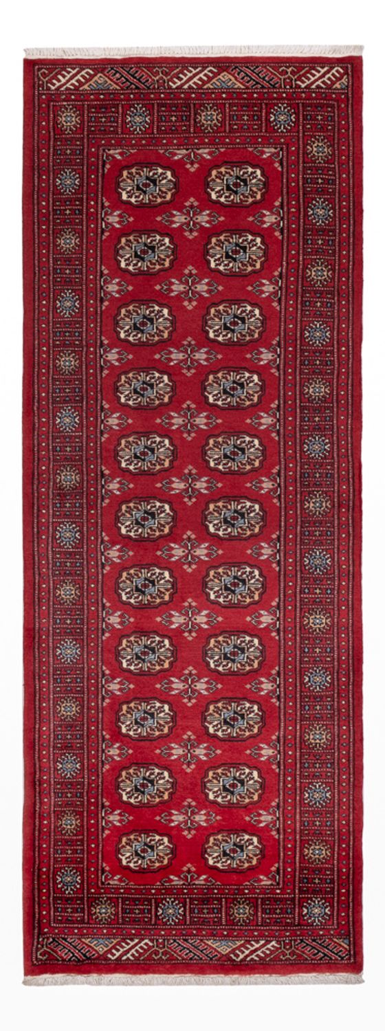 Loper Pakistaans tapijt - 224 x 80 cm - rood