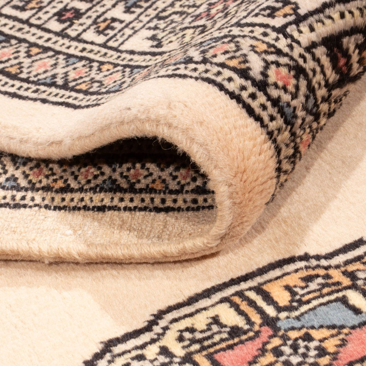 Loper Pakistaans tapijt - 246 x 78 cm - beige