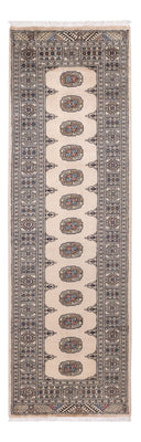 Loper Pakistaans tapijt - 244 x 77 cm - beige